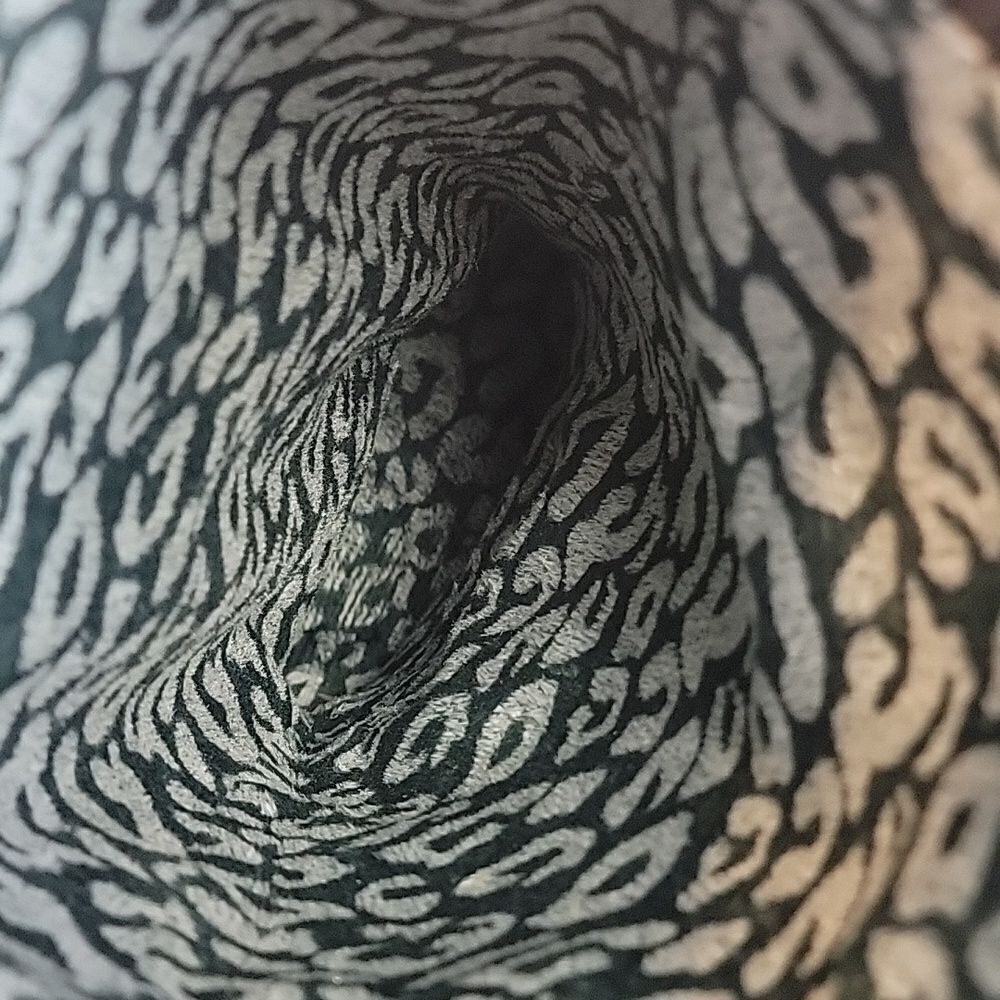 Honey Bee knee high python textured fabric boots … - image 11